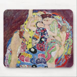 Maiden (Virgin), Gustav Klimt, Vintage Art Nouveau Mouse Pad<br><div class="desc">The Maiden (aka The Virgin) (1913) by Gustav Klimt is a vintage Victorian Era Art Nouveau fine art symbolism portrait painting. Several women yawning, stretching and sleeping in a bed covered with colourful mosaic pattern blankets. About the artist: Gustav Klimt (1862-1918) was an Austrian Symbolist painter and one of the...</div>