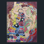 Maiden (Virgin), Gustav Klimt, Vintage Art Nouveau Notebook<br><div class="desc">The Maiden (aka The Virgin) (1913) by Gustav Klimt is a vintage Victorian Era Art Nouveau fine art symbolism portrait painting. Several women yawning, stretching and sleeping in a bed covered with colourful mosaic pattern blankets. About the artist: Gustav Klimt (1862-1918) was an Austrian Symbolist painter and one of the...</div>