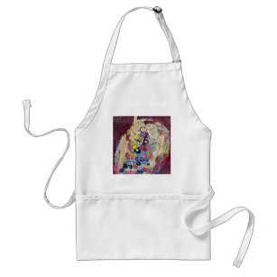 Maiden (Virgin), Gustav Klimt, Vintage Art Nouveau Standard Apron