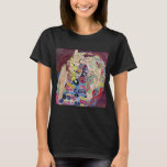 Maiden (Virgin), Gustav Klimt, Vintage Art Nouveau T-Shirt<br><div class="desc">The Maiden (aka The Virgin) (1913) by Gustav Klimt is a vintage Victorian Era Art Nouveau fine art symbolism portrait painting. Several women yawning, stretching and sleeping in a bed covered with colourful mosaic pattern blankets. About the artist: Gustav Klimt (1862-1918) was an Austrian Symbolist painter and one of the...</div>