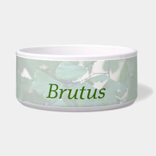 maidenhair fern dog bowl