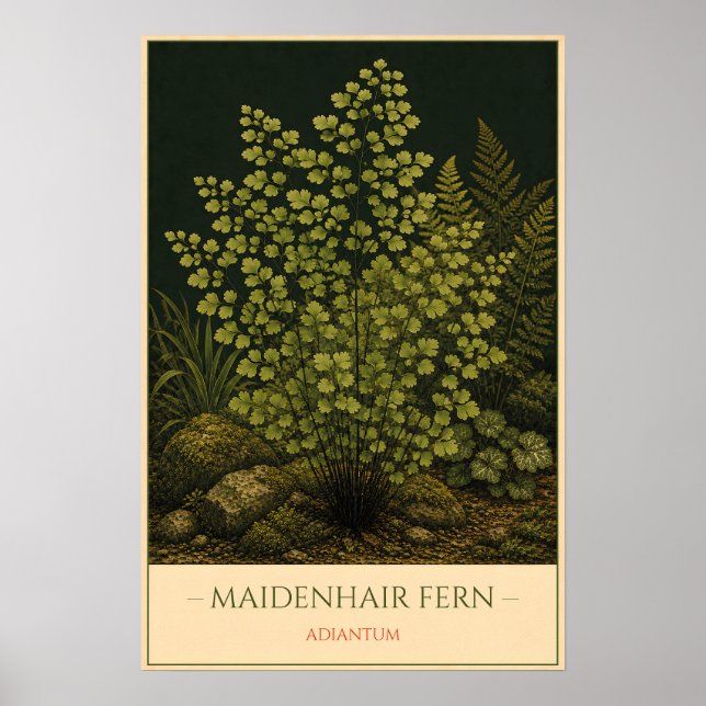Maidenhair Fern Poster (Front)