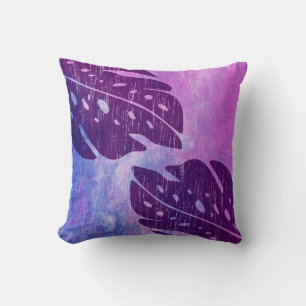 Maikai Hawaiian Monstera Leaf Tie-Dye Blend Cushion