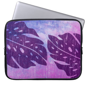 Maikai Hawaiian Monstera Leaf Tie-Dye Wetsuit Laptop Sleeve