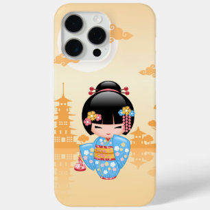 Maiko Kokeshi Doll - Cute Japanese Geisha Girl iPhone 15 Pro Max Case