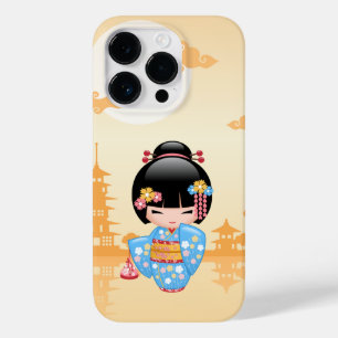 Maiko Kokeshi Doll - Cute Japanese Geisha Girl Case-Mate iPhone 14 Pro Case