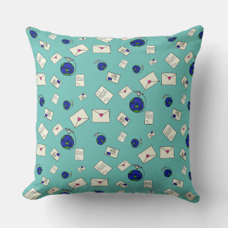 Mail Around The World Cushion