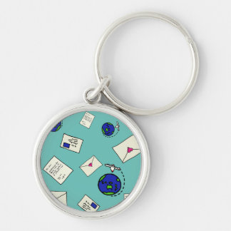 Mail Around The World Key Ring