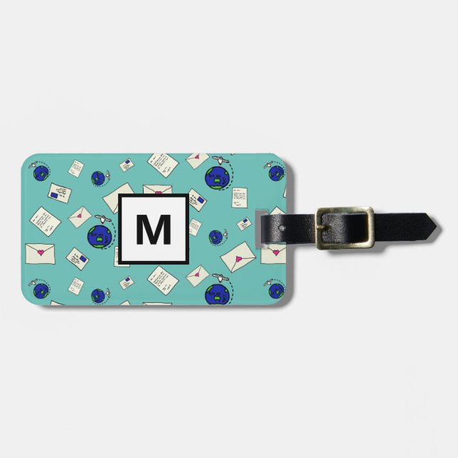 Mail Around The World Luggage Tag (Front Horizontal)