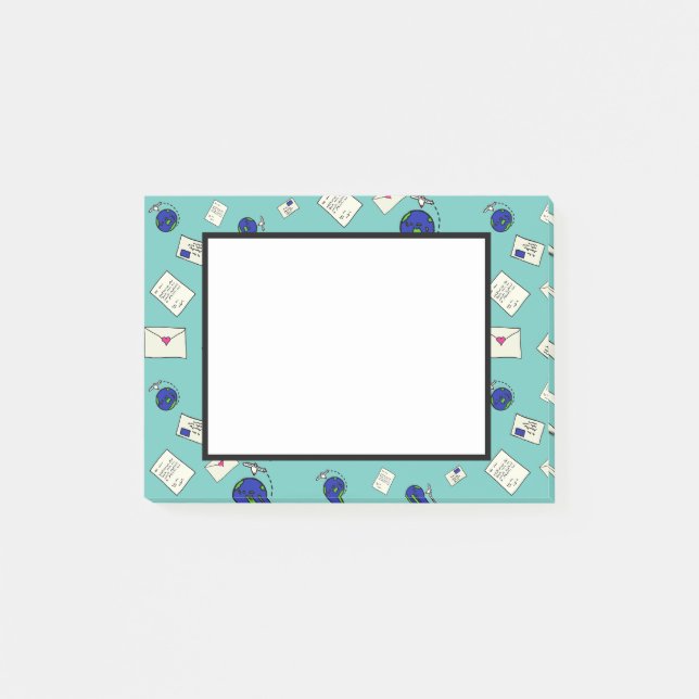Mail Around The World Post-it Notes (Front)