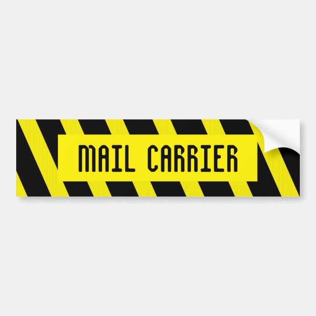 MAIL CARRIER bumper sticker (Front)