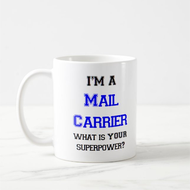 mail carrier coffee mug (Left)