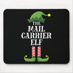 Mail Carrier Elf Matching Family Group Christmas P Mouse Pad