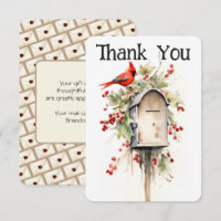 Mail Carrier Mailbox Thank You Card