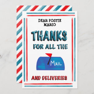Mail Carrier Postie Thank You For All The Mail