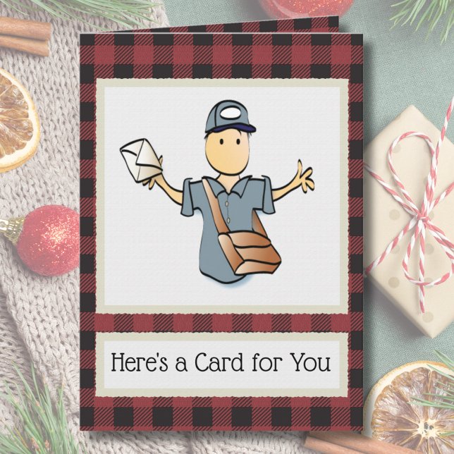 Mail Carrier Postman Postal Worker Christmas  Card (Creator Uploaded)