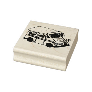 Mail Carrier Vehicle                               Rubber Stamp