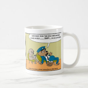 Mail Dog In Therapy Funny Offbeat Cartoon Gifts Coffee Mug