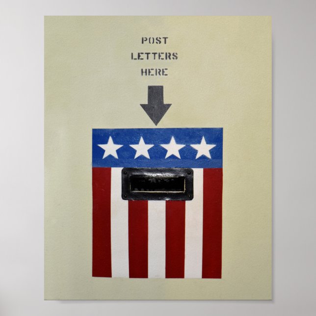 Mail Drop on the USS Battleship Alabama" Poster (Front)