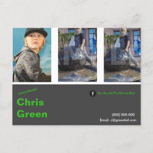 Mail Headshot Postcard Actor-Model Template