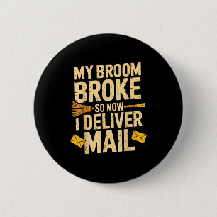 Mail Lady Design For Women Girls Postal Worker Mai 6 Cm Round Badge