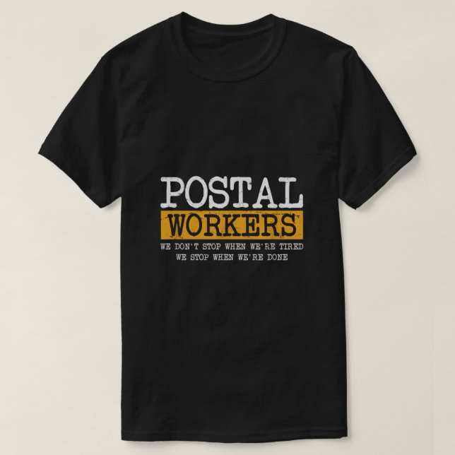 Mail Man  Lady Rural Carrier Gifts  Postal Worker  T-Shirt (Design Front)