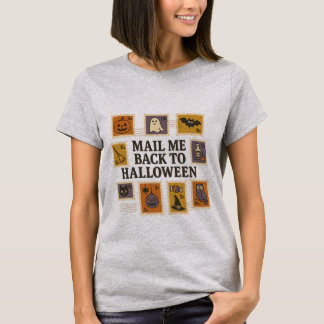 Mail Me Back to Halloween T-Shirt – Retro Postage