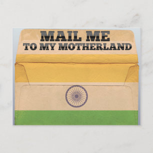 Mail me to India Postcard