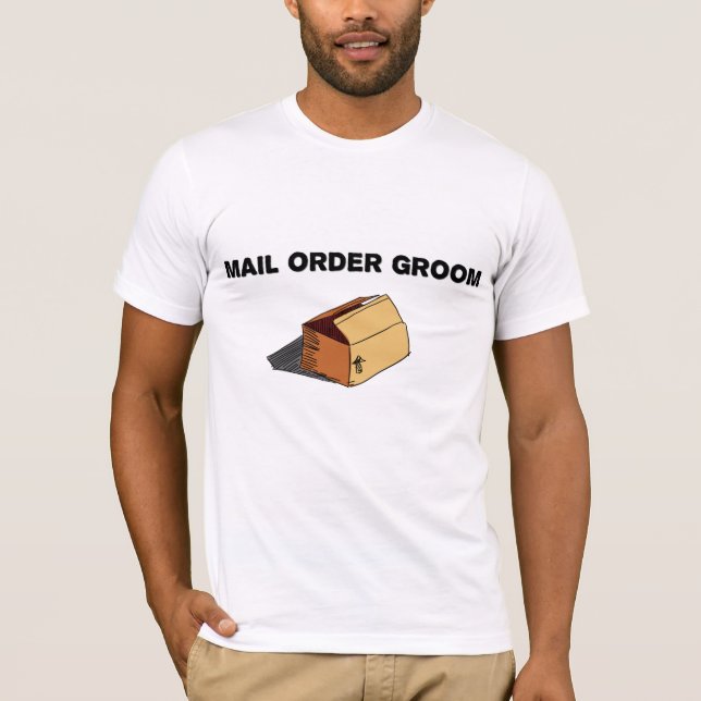 Mail Order Groom Drawn Package Tee (Front)
