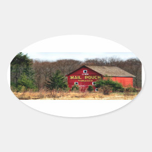 Mail Pouch Barn Oval Sticker