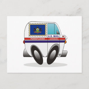 Mail Truck PENNSYLVANIA Postcard