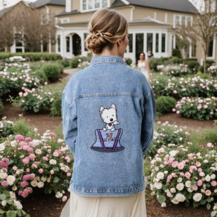 Mailbag Westie KiniArt Denim Jacket