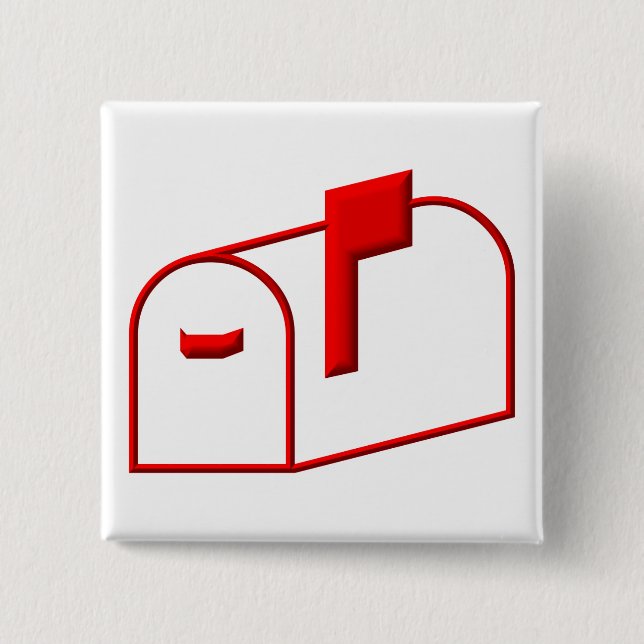 Mailbox 15 Cm Square Badge (Front)