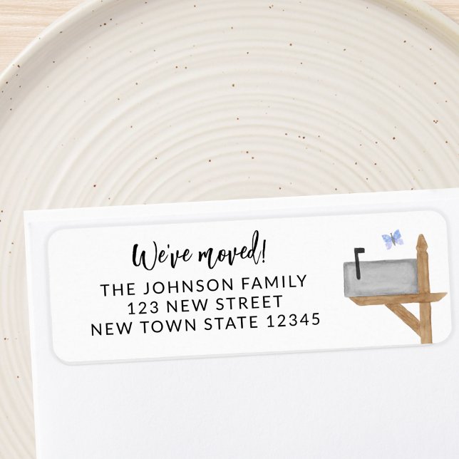 Mailbox Butterfly Return Address Label (Creator Uploaded)