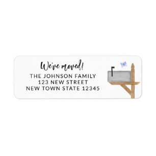 Mailbox Butterfly Return Address Return Address Label