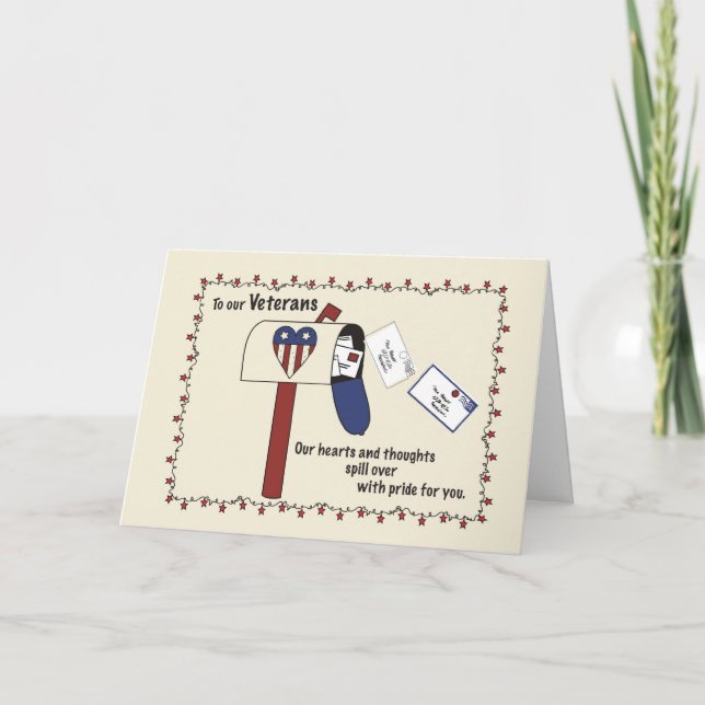 Mailbox Cards on Veteran's Day (Front)