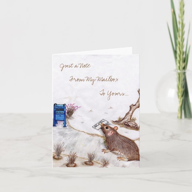 Mailbox Molly Note Card 1. (Front)