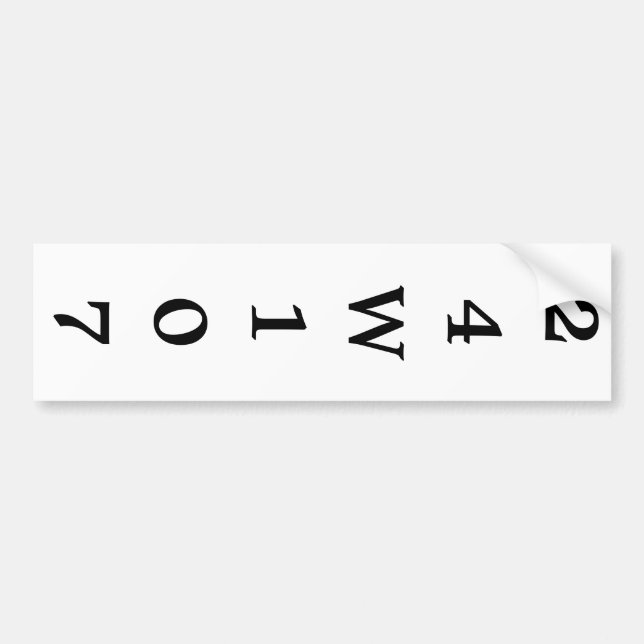 Mailbox Post Address Label - Black on White (Front)