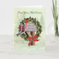 Mailbox Season's Greetings from Mail Carrier