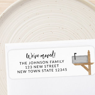 Mailbox We've Moved Return Address Label