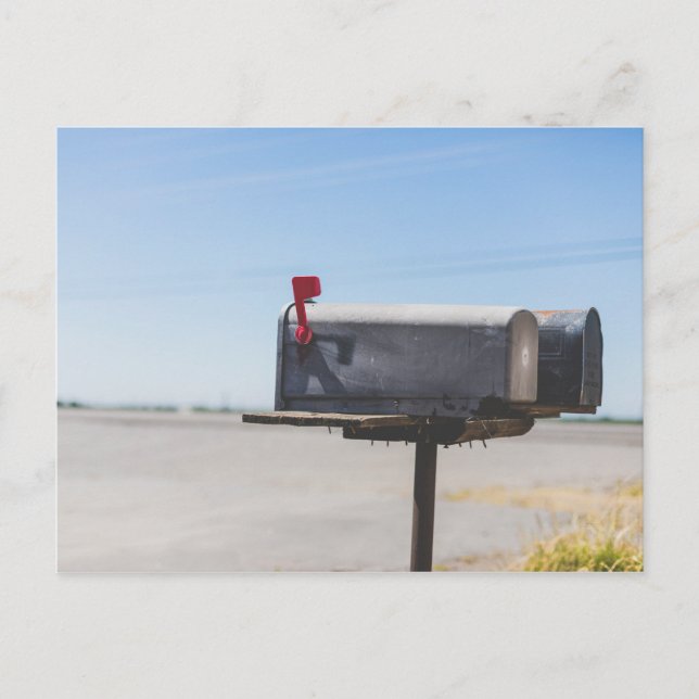 Mailboxes in Vampire Town Postcard (Front)