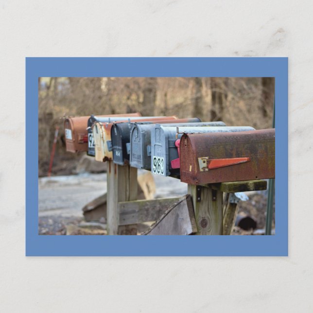 Mailboxes Photo Postcard (Front)