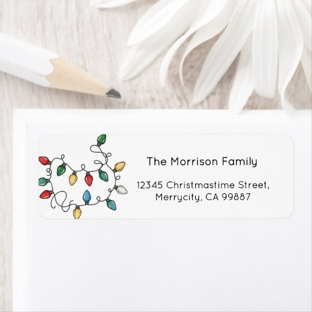 Mailing Labels, Christmas Labels, Address Return Address Label (Insitu)