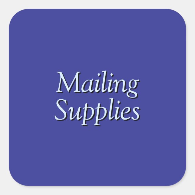 Mailing Square Sticker (Front)