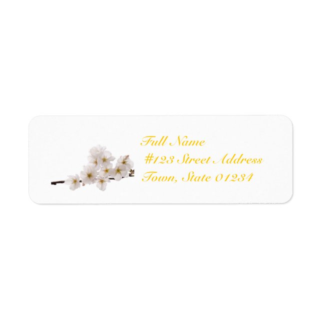 MailingLabel-5 - Customised Return Address Label (Front)