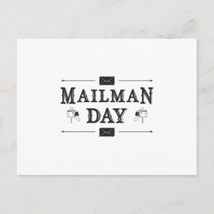 Mailman Day Postman Post Mail Delivery Gift Idea Postcard