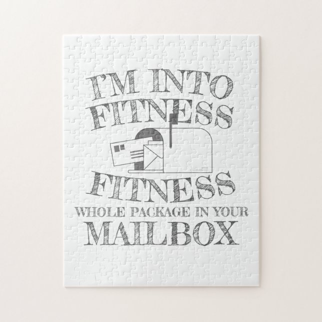 Mailman Into Fitness Whole Package In Your Mailbox Jigsaw Puzzle (Vertical)