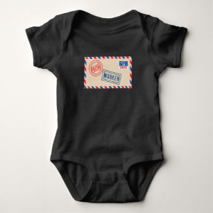 Mailman Postal Worker Mail Envelope Baby Bodysuit