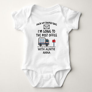 Mailwoman Auntie - Postal Delivery Worker Baby Bodysuit