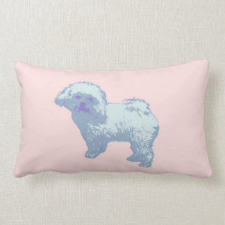 Maime the fluffy dog lumbar cushion